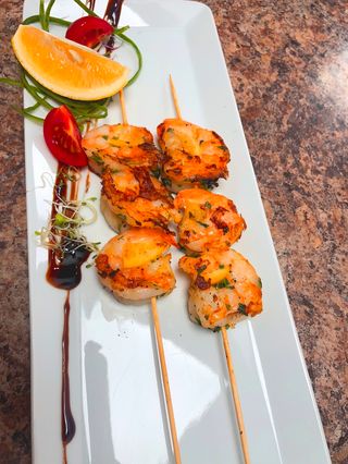 Билкови скариди на плоча със лимон - 250гр