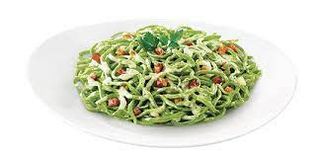 Tagliolini verdi speck e gorgonzola