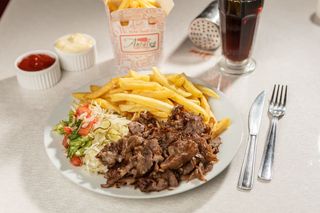 Shaorma de vita la farfurie