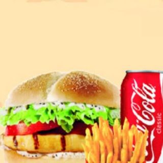 Menú hamburguesa + patatas + bebida