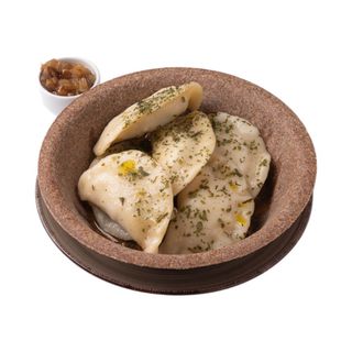 Pierogi ruskie z czosnkiem niedźwiedzim 6 szt.