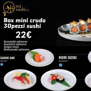 Box mini crudo 30pz sushi