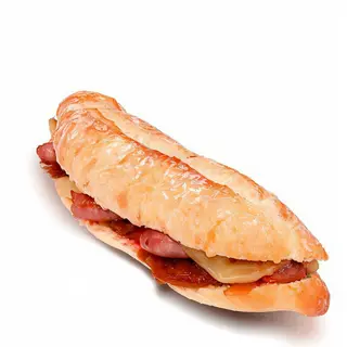 Bocadillo Caliente De Bacon Con Tomate