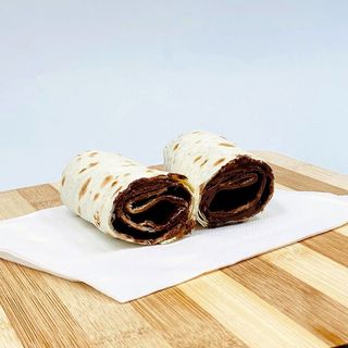 Piadina al cioccolato senza glutine, senza lattosio.