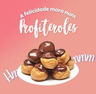 Profiteroles de Nata com Chocolate