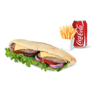 Sandwich Viande Hachée + Coca Cola offerte
