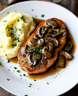 Plat Escalope Sauce Champignon