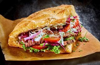 Pita Doner Kebab Con Ensalada 