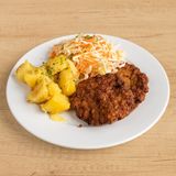 Пържени кюфтета (2бр) с гарнитура