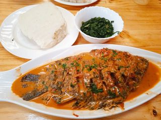 Ugali Fish Curry