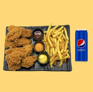  10 wings + Frites + Soda 