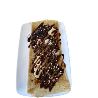 Crepe 15: Nutella, fruta, chocolate, crujiente de chocolate