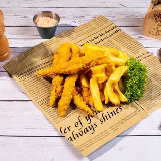 Crispy strips cu garnitură