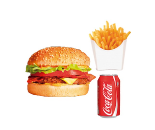 Menú hamburguesa de pollo