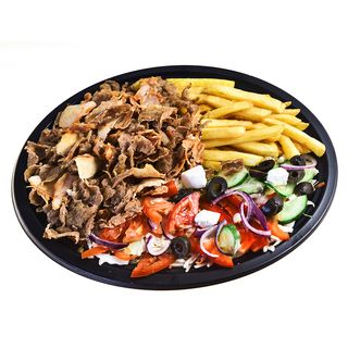 Kebab na talerzu duży