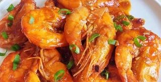 167. Gamberi saltati con olio ai fagioli neri