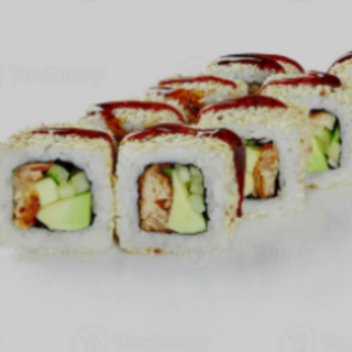 California Roll Anguila, surimi, aguacate y pepino (8uds)
