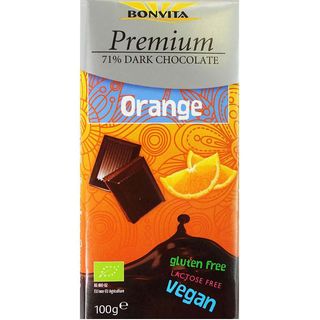 K25914Ciocolata neagra cu portocala, ECO, 100 g,60