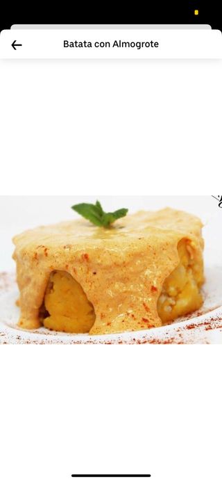 Batata con almogrote