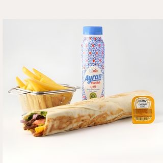 ДУРУМ КУРИНЫЙ КОМБО С АЙРАНОМ