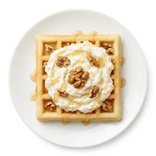 Gofre Nata, Miel Y Nueces