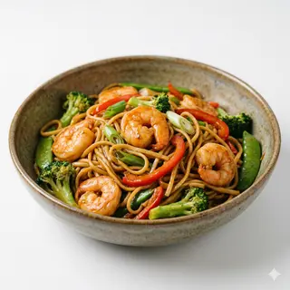 Tallarines Con Gambas