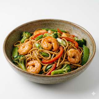 Tallarines Con Gambas