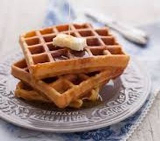 Waffle con sciroppo d'acero