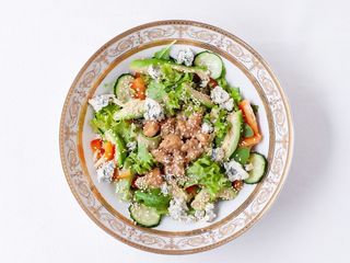 Салат з креветкою.авокадо,горгонзолою (230g)