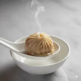 11a.Xiaolongbao al vapor (bollos masa tradicional china con relleno de carne y verduras)