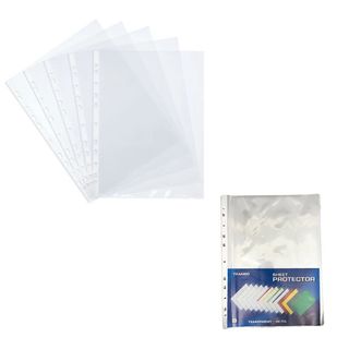 Boite De 100 Pochettes Perforées Luxe 80 Microns A4 Tranbo