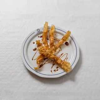 Crujiente de langostinos