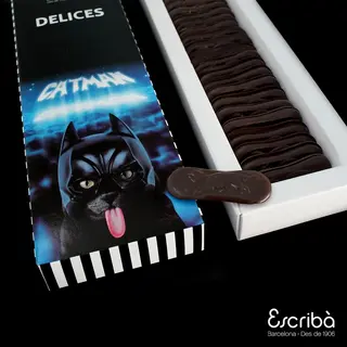 Caja Lenguas De Gato Chocolate Negro 70%