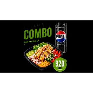 Piletina u kari sosu "XL" + Pepsi max 0,33l