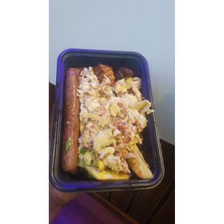 Fried Potatoes with Egg Sauce