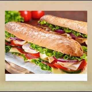 Чабата с 3 вида месо