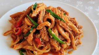 жареная требуха по-корейски