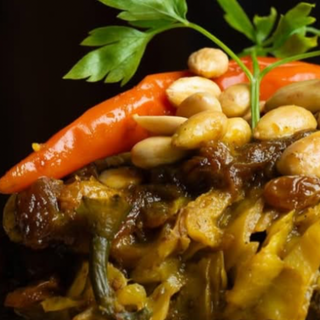 Tajin de ternera con verduras