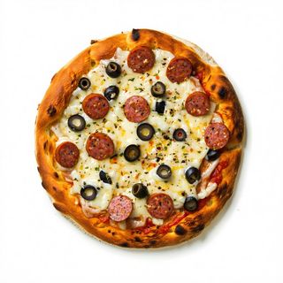 Pizza wurstel e olive