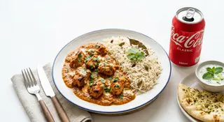 Chicken tikka massala + Coca Cola