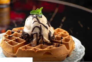 Waffle With Ice Cream