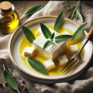 Paški sir u maslinovom ulju s kaduljom 100 g