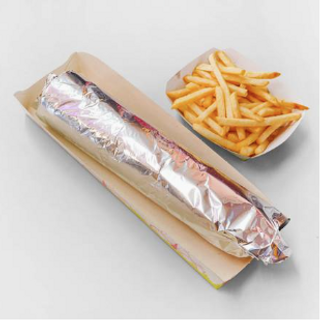 Durum (4 uds.) + 2 patatas + bebida (2 lt.)