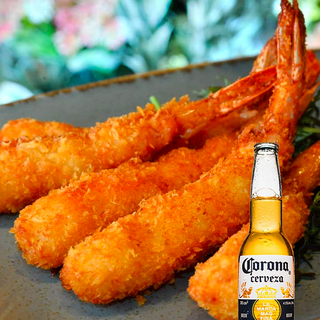 Langostinos rebozados + ensalada + Corona [NUEVO]