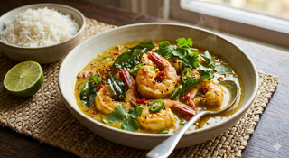 Gambas Con Salsa Curry