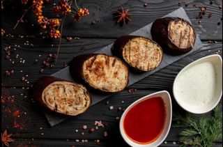 Шашлык из баклажан на гриле