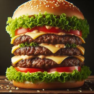 Menù maxi cheeseburger