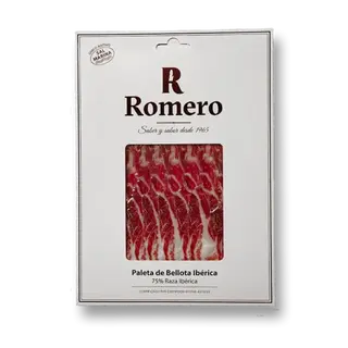 Loncheado paleta de bellota ibérica 75% raza ibérica