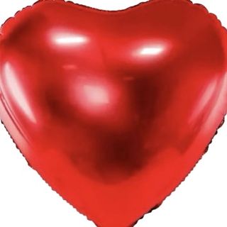 Balon serce nadmuchany helem 