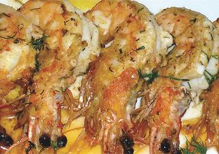 Тигрови скариди на тиган (200гр)